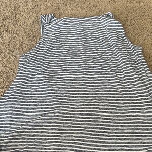 Lane Bryant Navy and White Knit Top